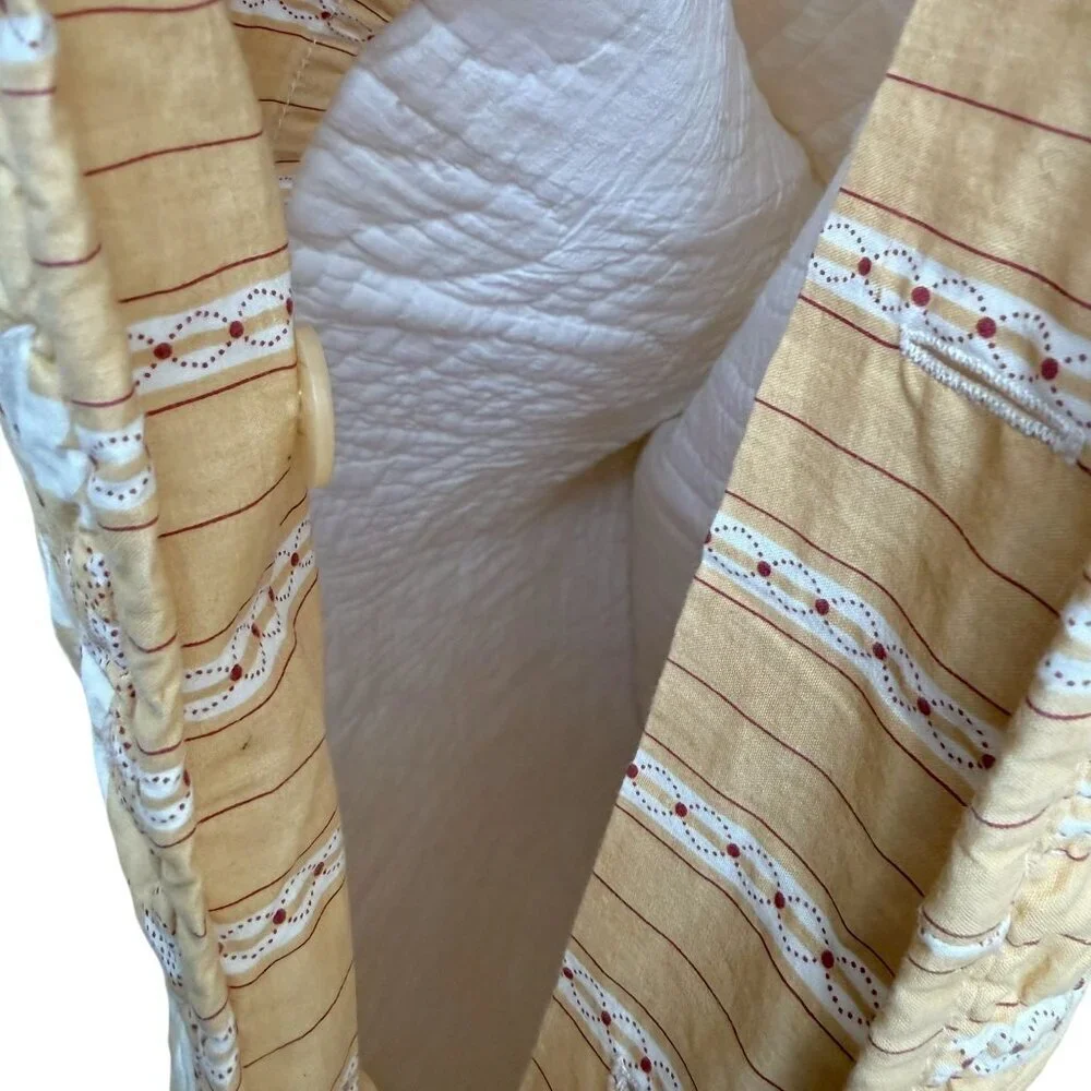 Restoration Hardware Quilted Pillow Sham Yellow Paisley Standard Pillowcase RefA
